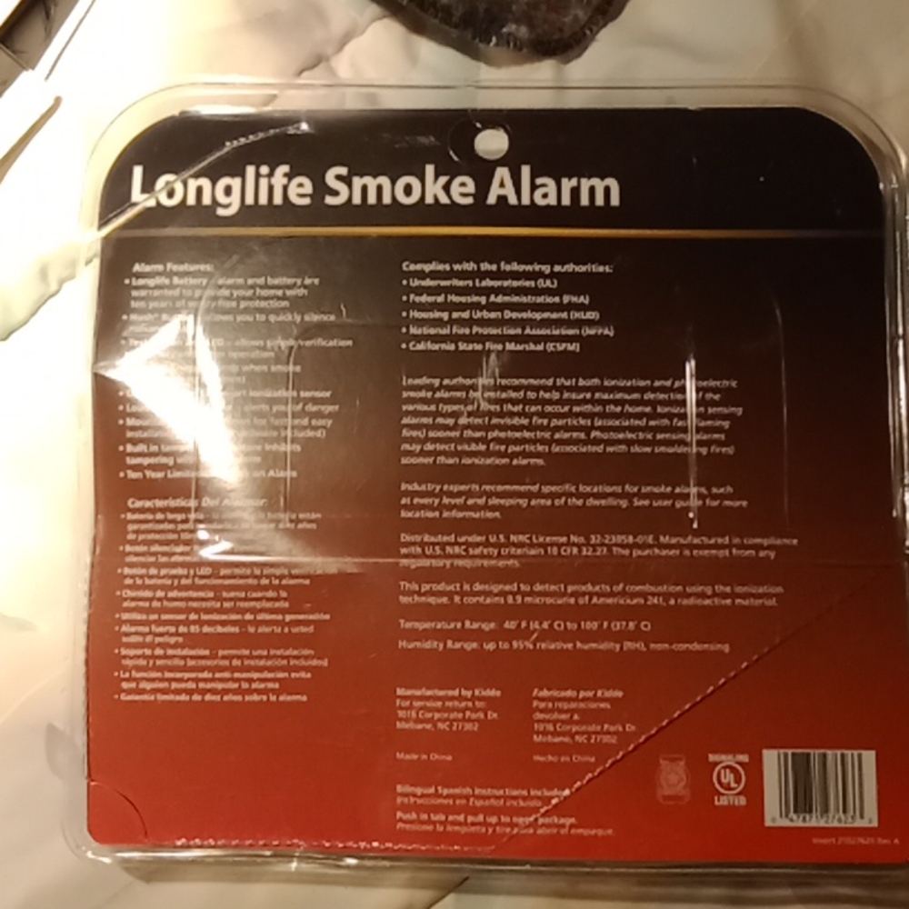 Quality smoke alarm with a 10-year battery